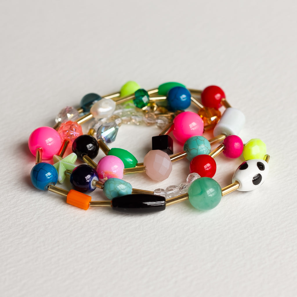 Colourful Rainbow Beaded Necklace