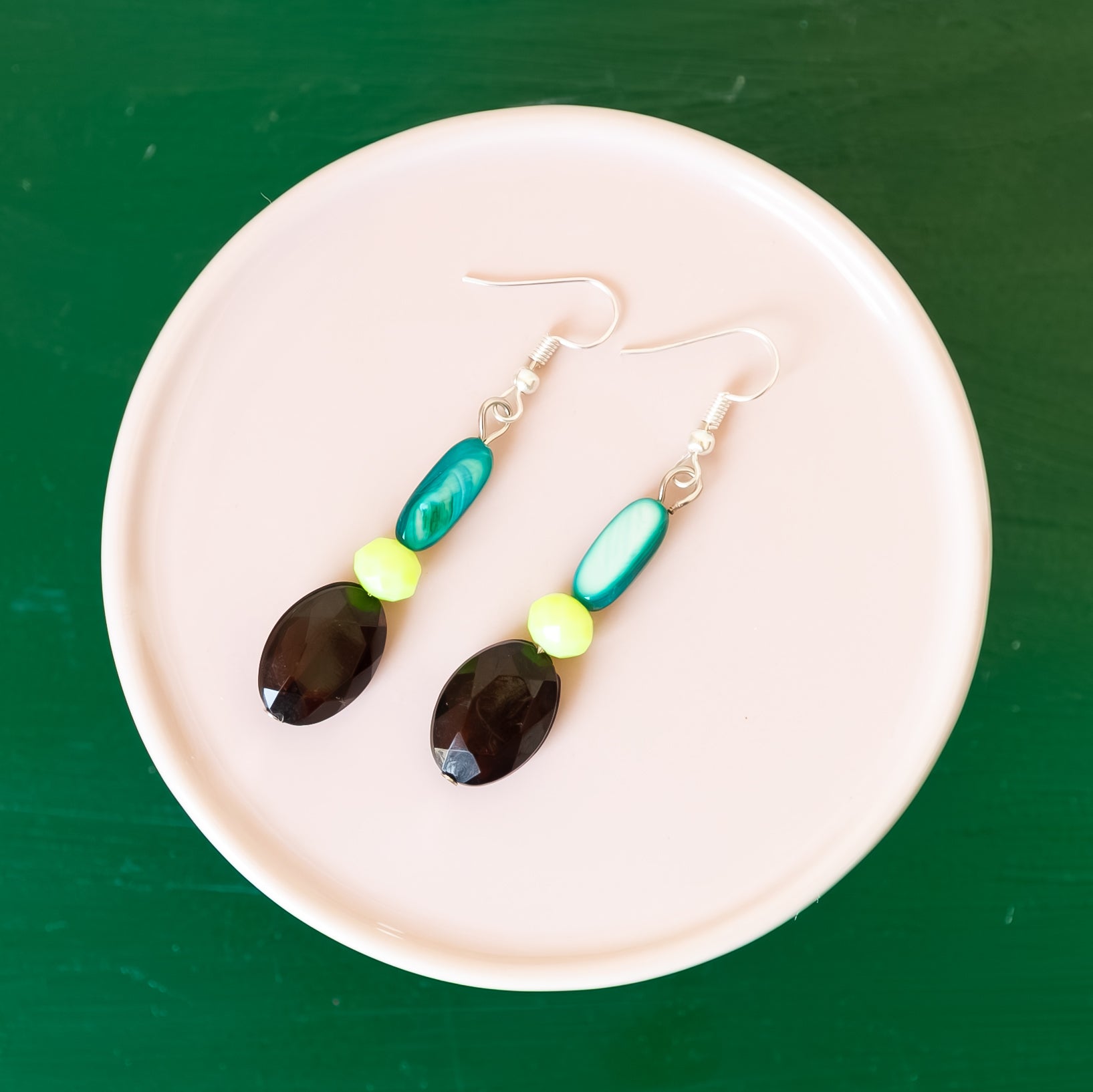 Unique Bead Drop Earrings