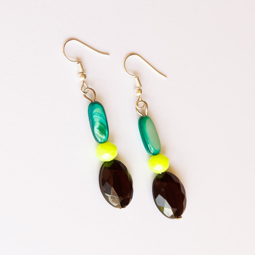 Unique Bead Drop Earrings